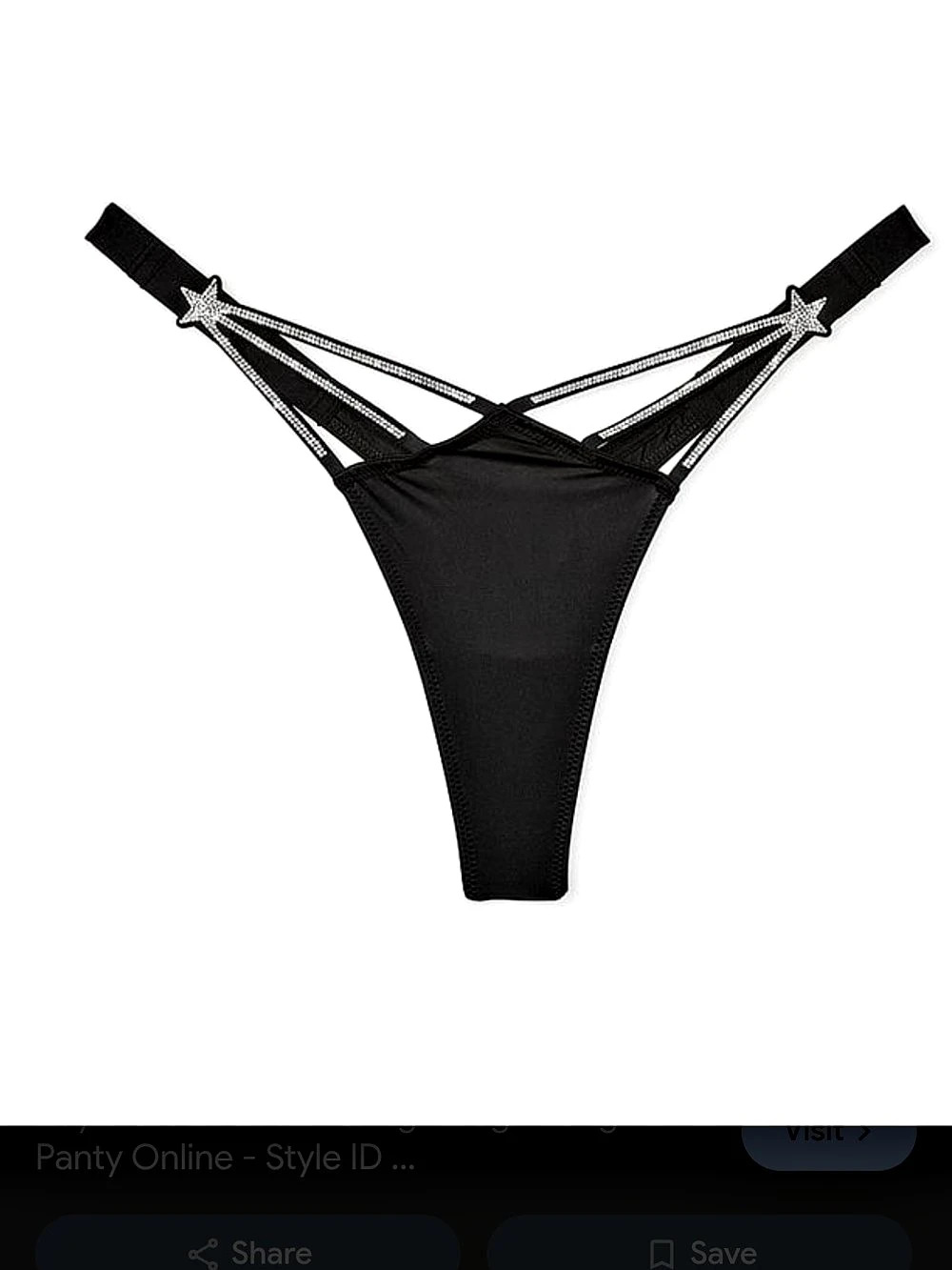 Strappy Thong in Black